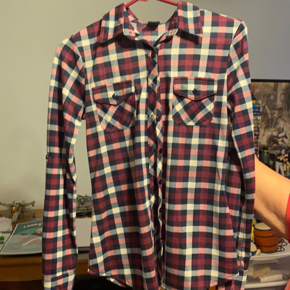 Plaid button down